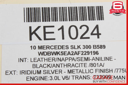 08-11 Mercedes R171 SLK300 SLK280 Front Left Side Seat Belt Seatbelt Retractor