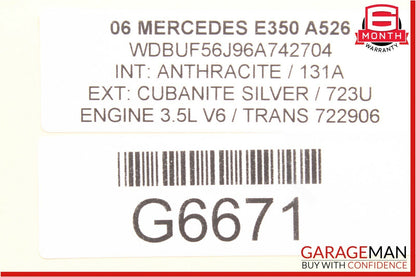 03-06 Mercedes W211 E350 E500 Rear Right Passenger Side Door Control Module Q10