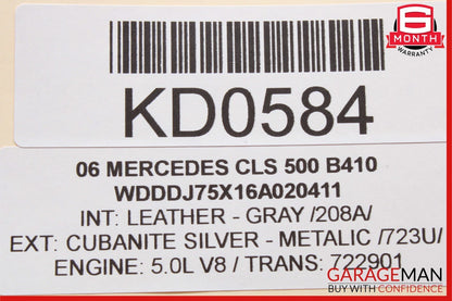 06-11 Mercedes W219 CLS500 CLS550 Rear Left Side Exterior Door Handle OEM