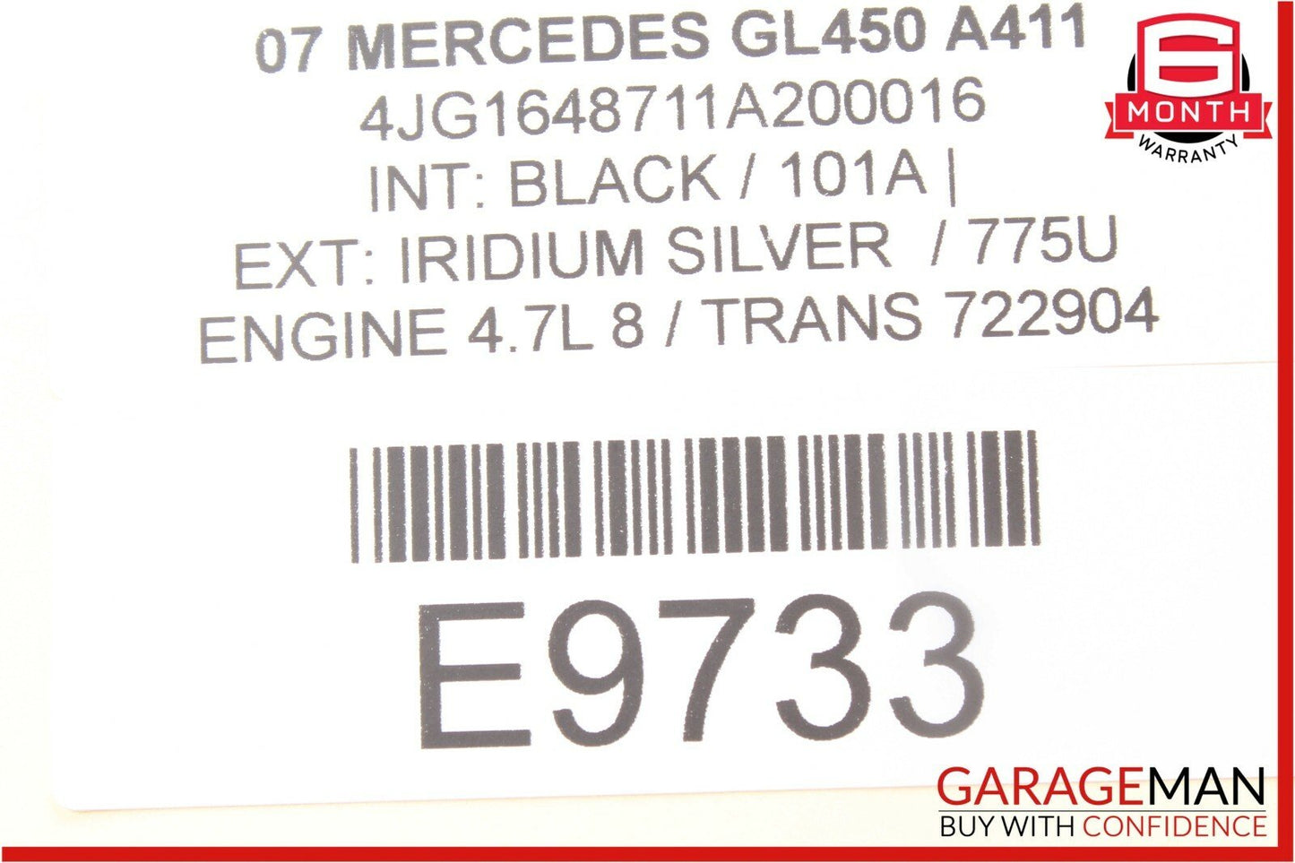 06-12 Mercedes ML350 R550 GL450 Front Left Driver Side Door Control Module Unit