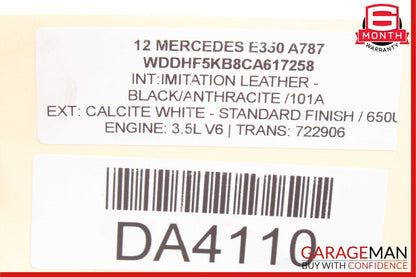 08-14 Mercedes W212 E350 C250 C300 Engine Radiator Cooling Fan Motor Assembly