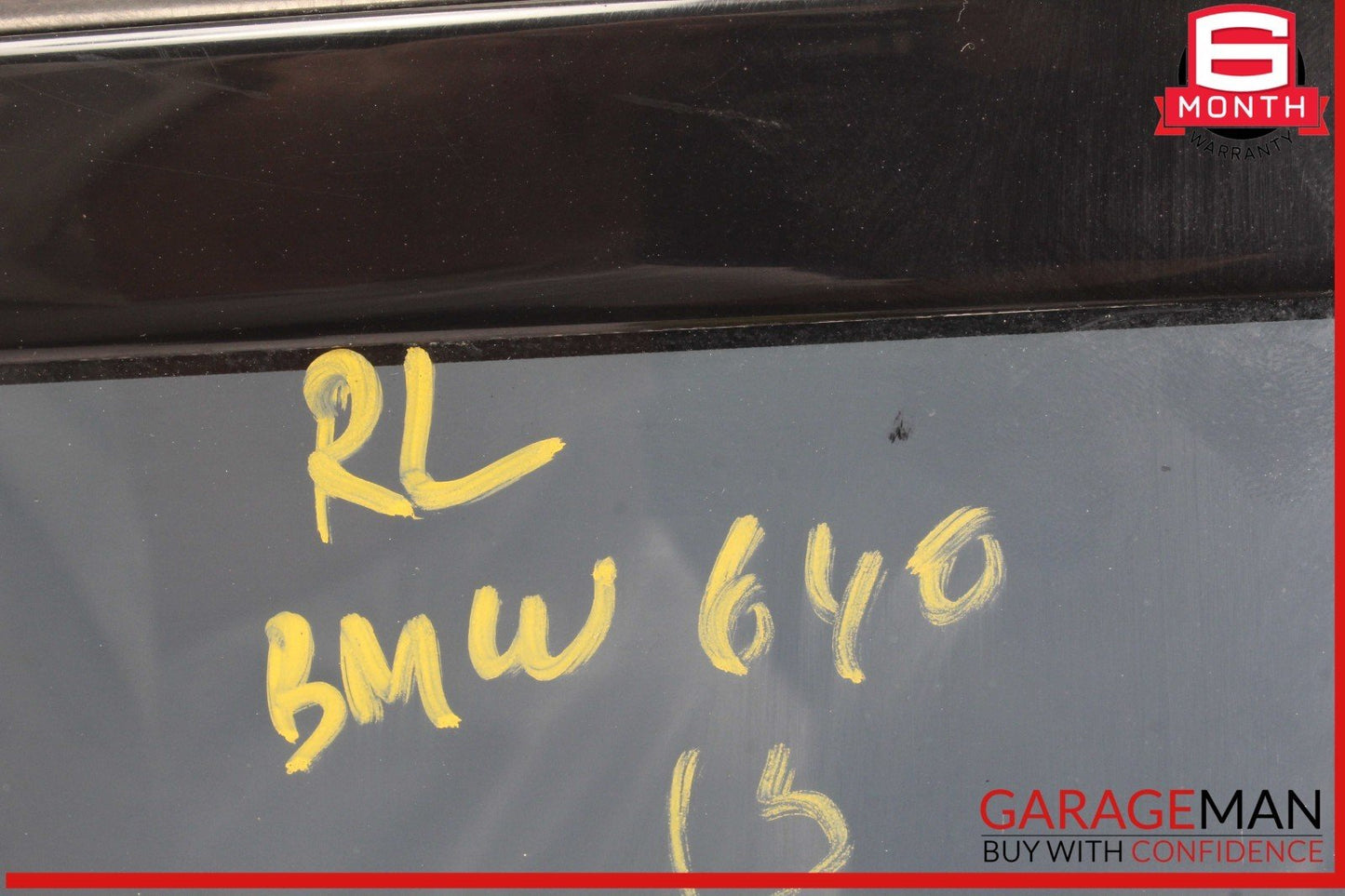 12-18 BMW 640i 650i Rear Left Driver Side Quarter Window Glass OEM