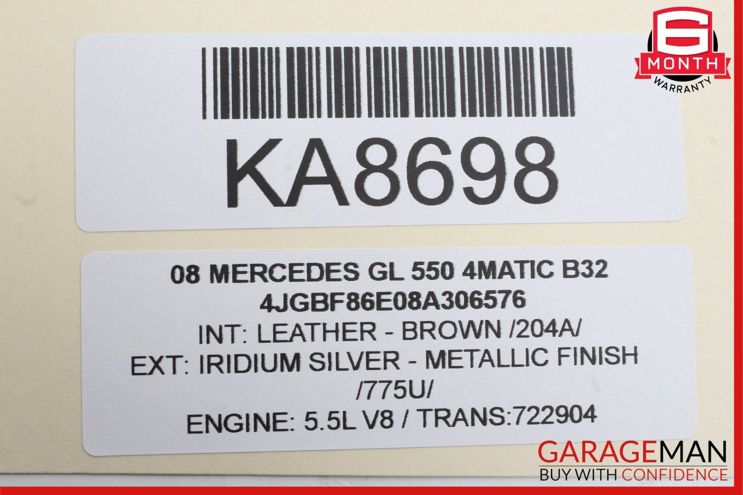 06-13 Mercedes X164 GL550 R500 ML450 Rear A/C Heater Climate Control Switch OEM