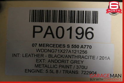07-13 Mercedes W221 S350 S400 S550 Rear Window Sunshade Screen Roller Blind OEM