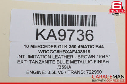 08-16 Mercedes X204 GLK350 E350 C300 Rear Left Door Window Regulator Motor Unit