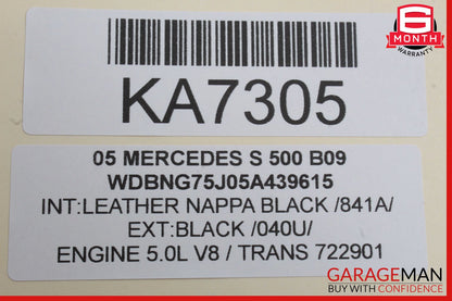 03-06 Mercedes W220 S500 Front Right Passenger Side Seat Control Module OEM