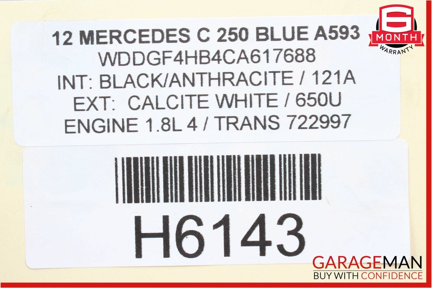08-14 Mercedes W204 C250 C300 Rear Left Driver Side Upper Control Arm OEM