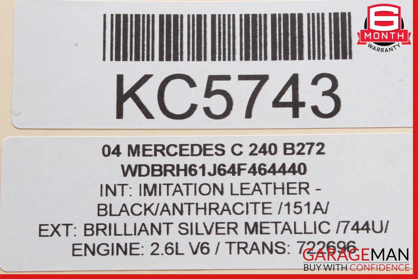 01-07 Mercedes W203 C240 C55 AMG Front Left Side Door Control Module Unit OEM