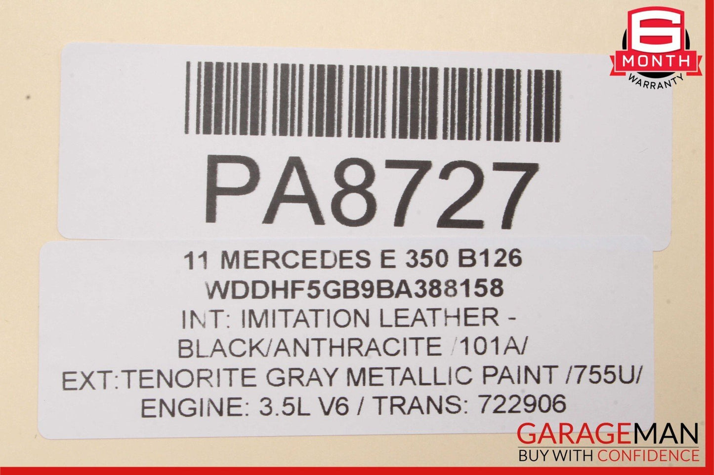 10-13 Mercedes W212 E350 E400 E550 Front Right Side Interior Door Panel Assembly