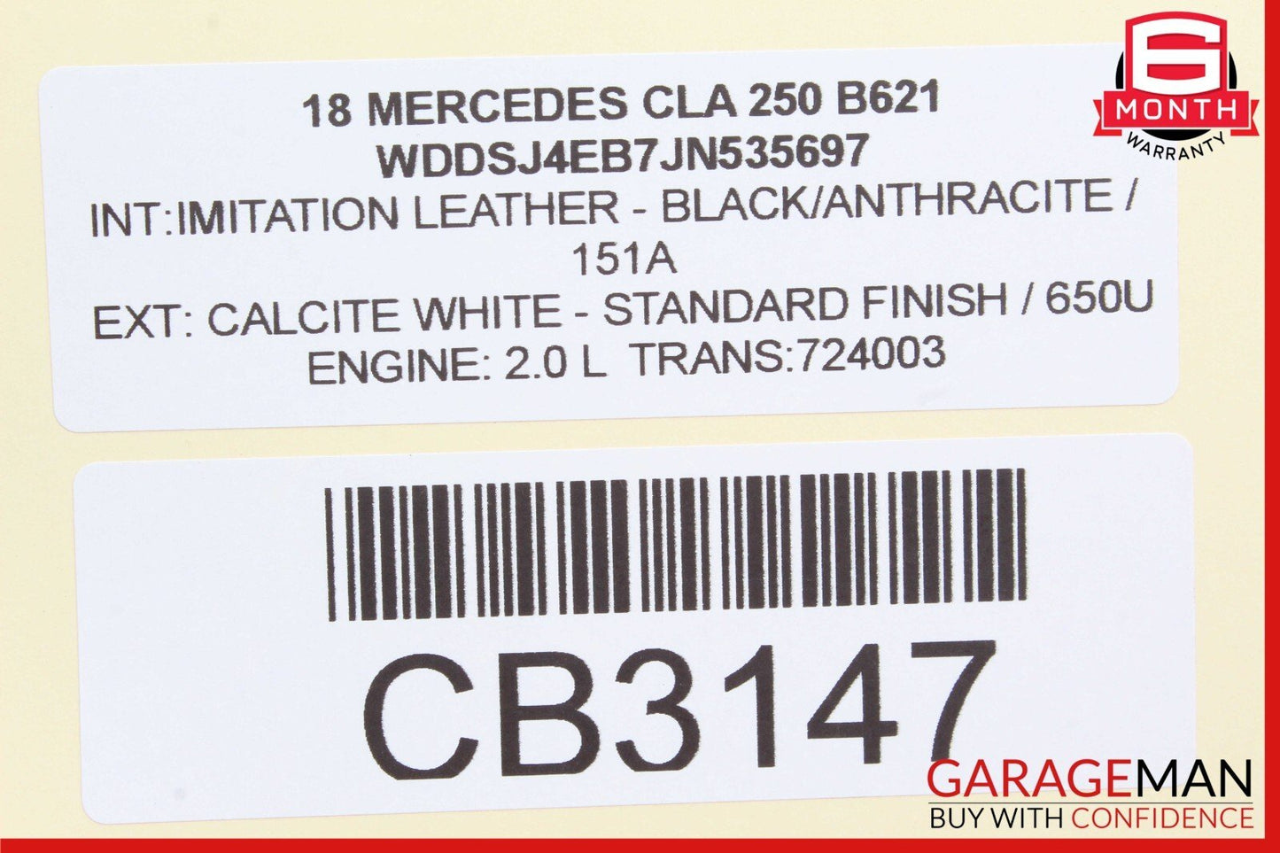 08-17 Mercedes GLK350 CLA250 E350 Front Left Side Exterior Door Handle White