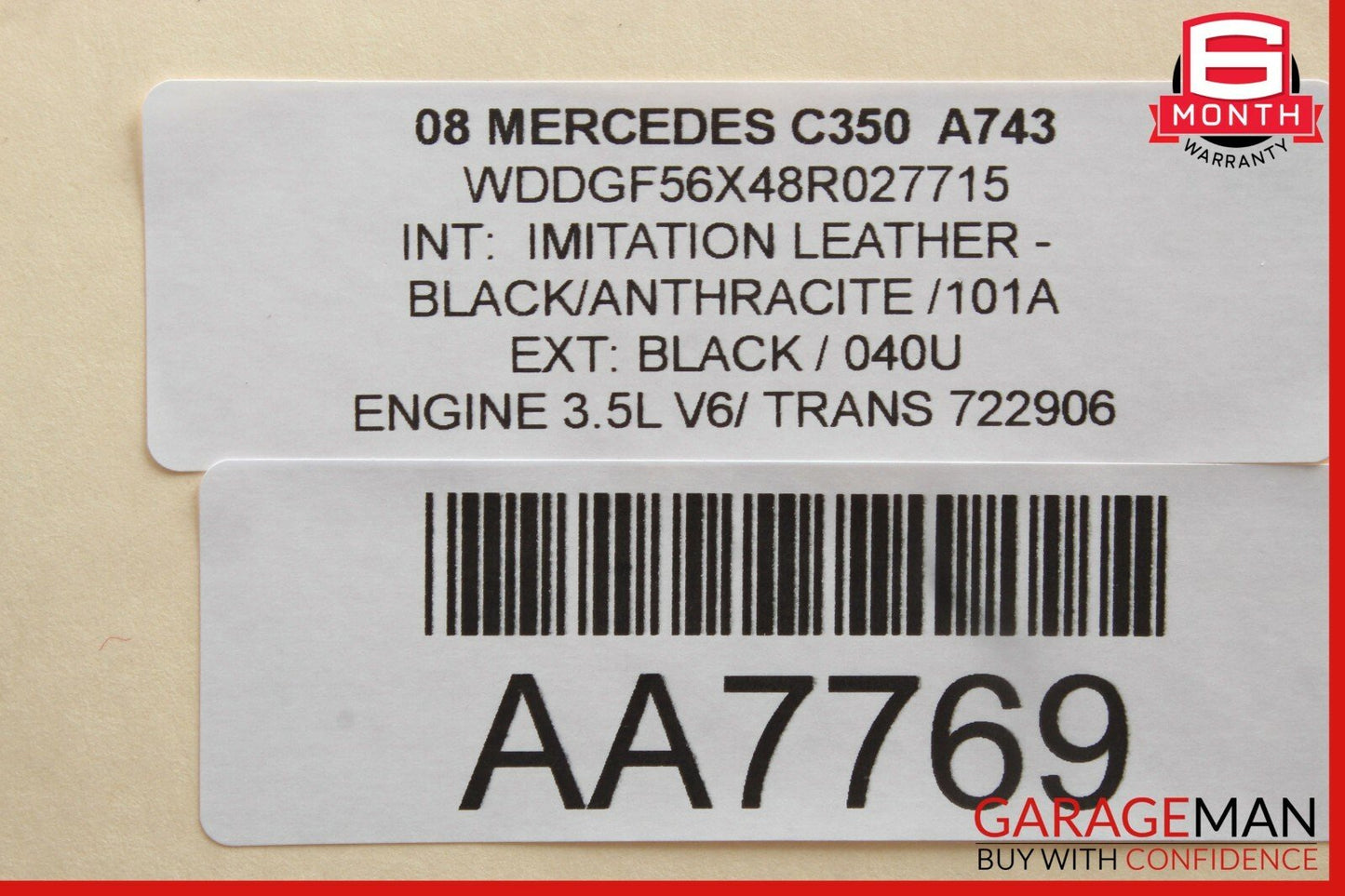 08-14 Mercedes W204 C250 C300 S600 CL550 Panoramic Sunroof Sun Roof Motor OEM