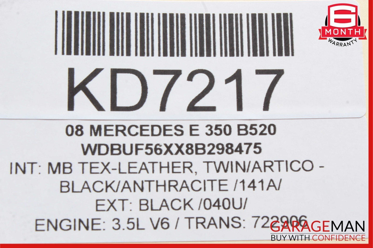 06-13 Mercedes W211 E350 E550 CLK500 ML63 AMG TPMS Tire Pressure Control Module