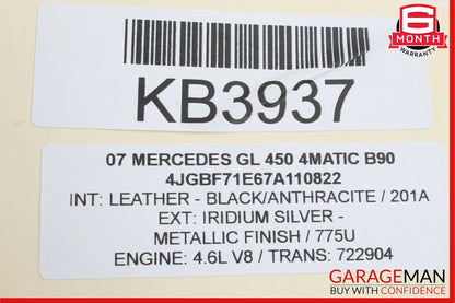 07-12 Mercedes X164 GL450 4MATIC Rear Seat Headrest Screen Monitor Display Black