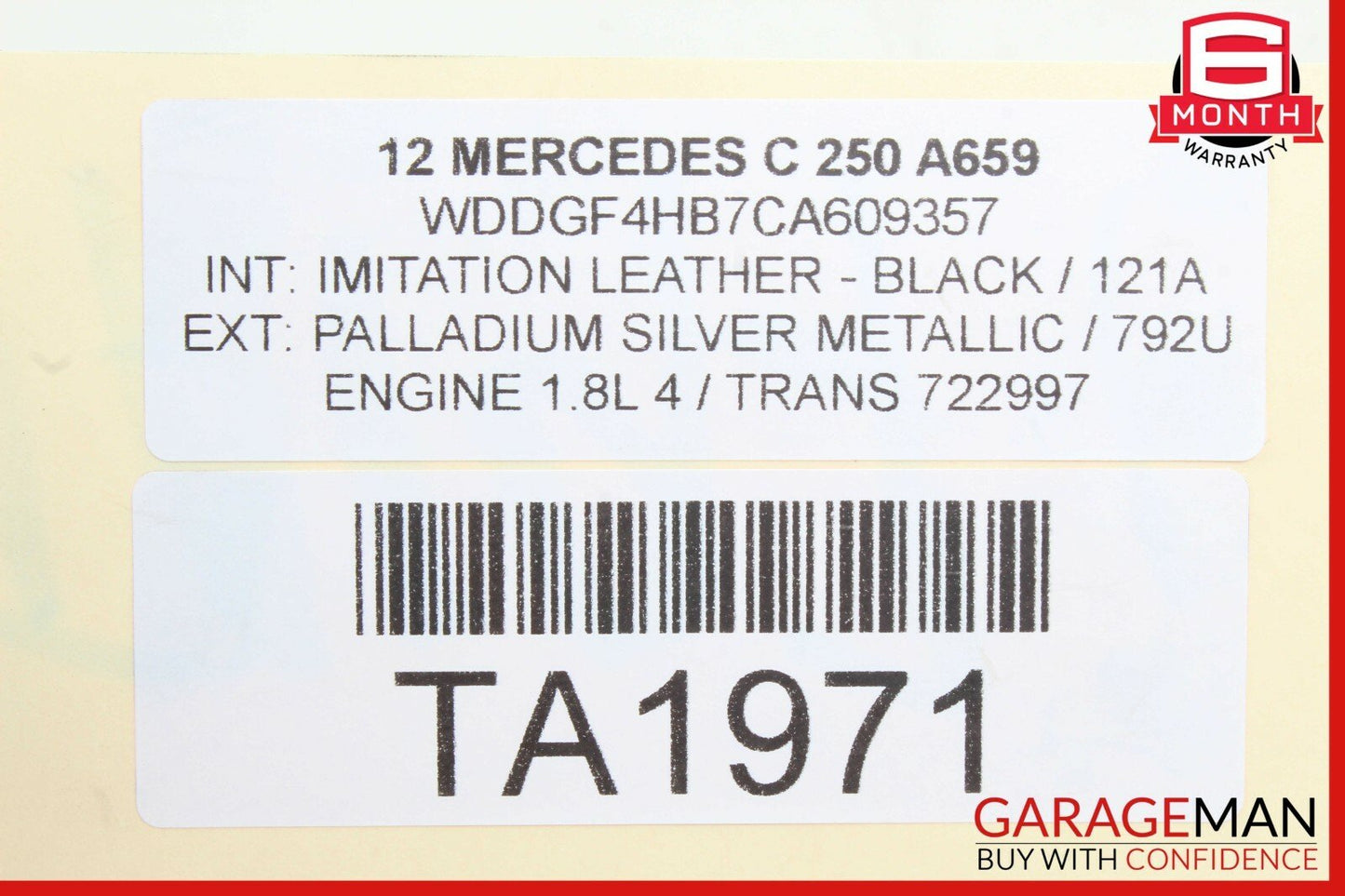 08-14 Mercedes W204 C250 C300 Front Left Side Suspension Upper Control Arm RWD