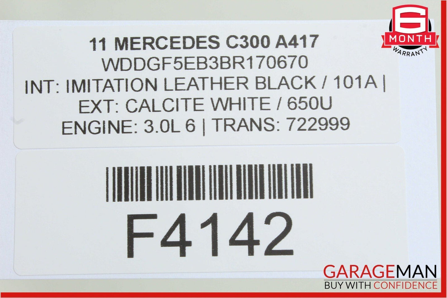 08-11 Mercedes W204 C350 C300 Front Right Seat Occupancy Sensor Mat SRS Module