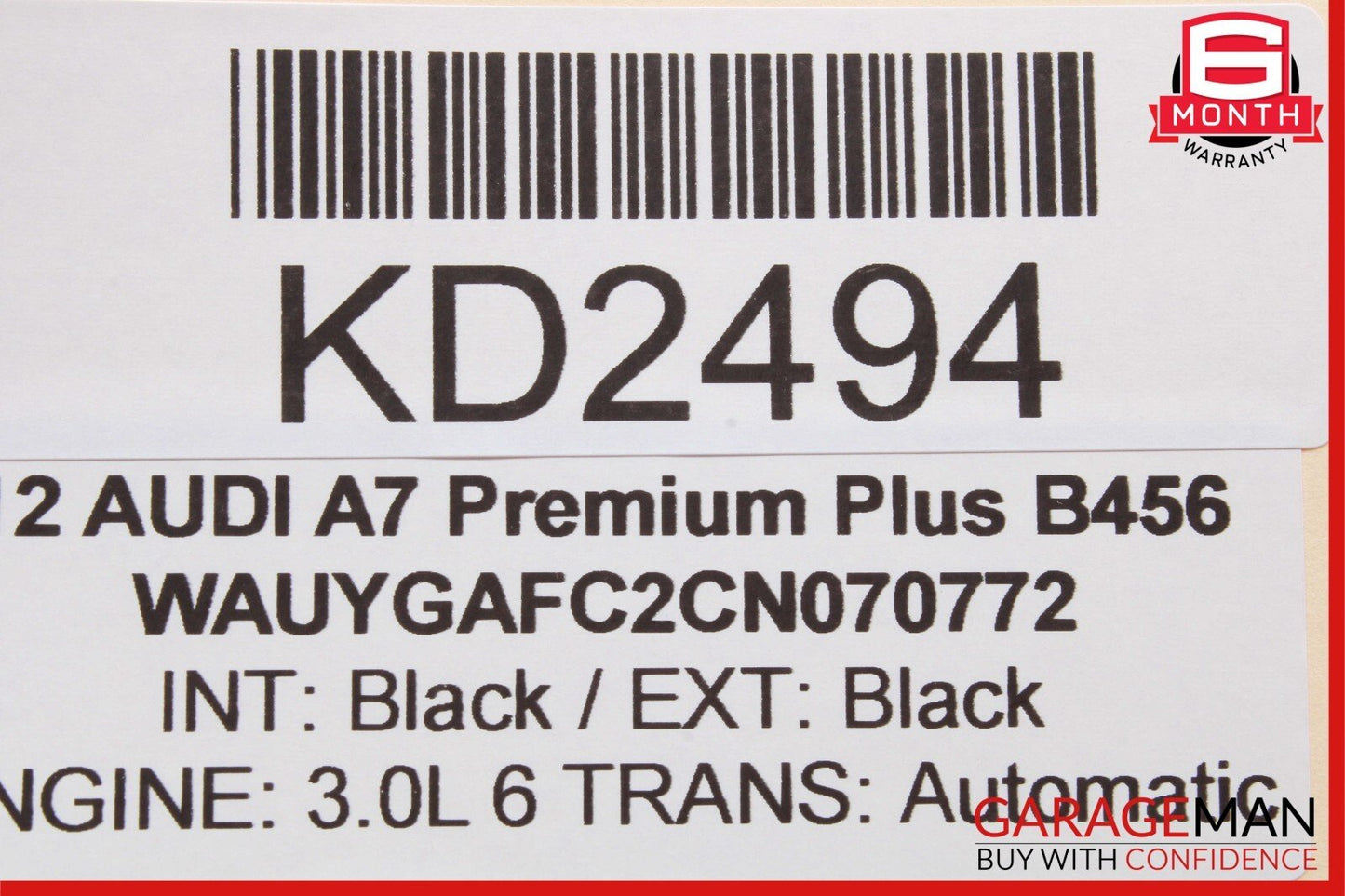 12-18 Audi A7 Park Parking Assist Control Module Unit 4H0919475L OEM