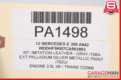 10-13 Mercedes W212 E350 E550 Rear Right Passenger Side Interior Door Panel OEM