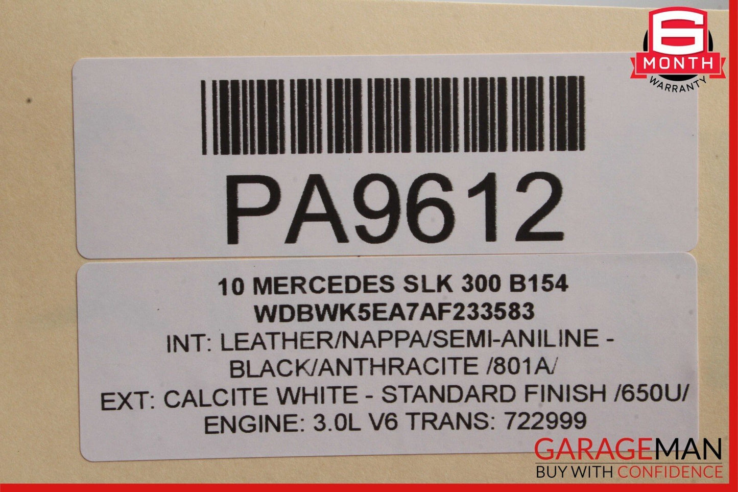 09-11 Mercedes R171 SLK300 SLK350 Power Steering Rack And Pinion Assembly RWD