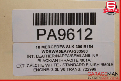 09-11 Mercedes R171 SLK300 SLK350 Power Steering Rack And Pinion Assembly RWD
