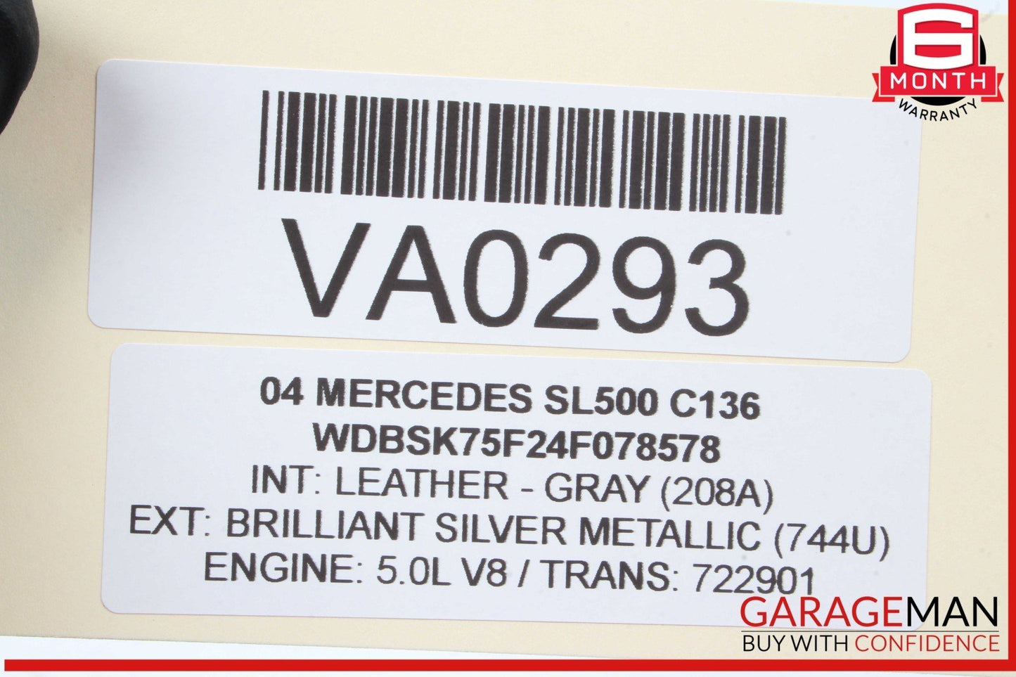 03-08 Mercedes R230 SL500 Front Right Side Seat Adjust Control Switch Module OEM