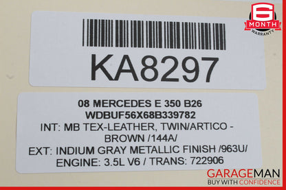 03-09 Mercedes W211 E350 E320 E500 Exterior Door Handle Rear Left Side OEM
