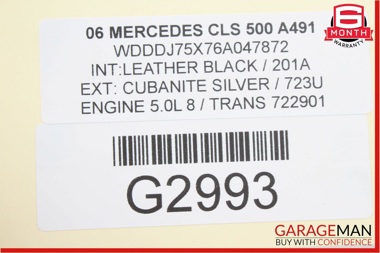 06-11 Mercedes W219 CLS500 CLS550 Rear Left Side Door Window Regulator Motor