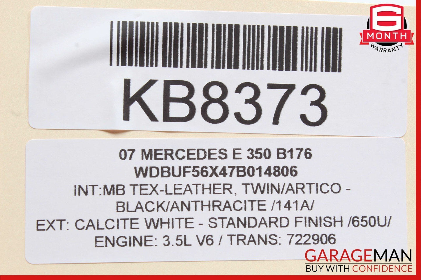 06-09 Mercedes E350 CLK350 CLK63 AMG Front Left Side Foglight Fog Light Lamp