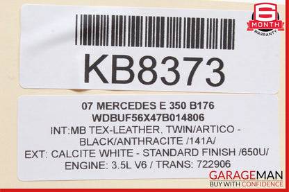 06-09 Mercedes E350 CLK350 CLK63 AMG Front Left Side Foglight Fog Light Lamp