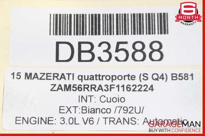 13-17 Maserati Quattroporte Fuel Gas Tank Reservoir Assembly 06700382480 OEM