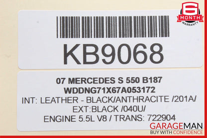 07-13 Mercedes W221 S550 S65 AMG Rear Right Passenger Side Exterior Door Handle