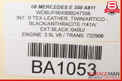 03-09 Mercedes W211 E350 Front Left Tweeter Speaker Cover Black OEM