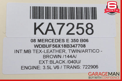 07-09 Mercedes E350 CLK350 GL320 Front Left Side Foglight Fog Light Lamp