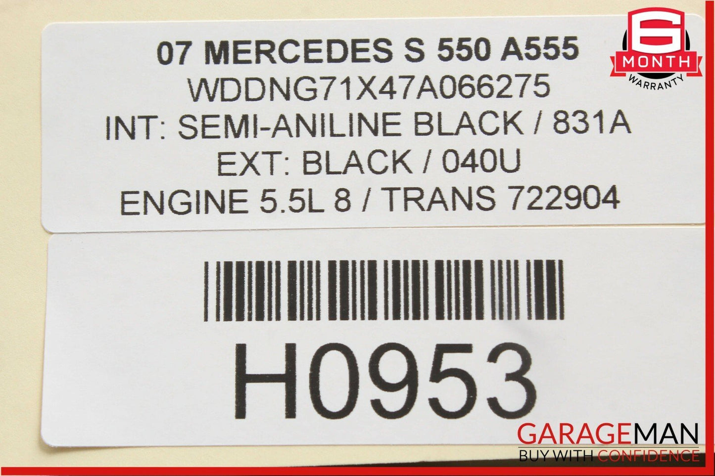 07-09 Mercedes W221 S550 Ash Tray Ashtray Lighter Trim Cover Compartment Black