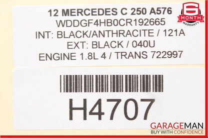 08-15 Mercedes W204 C250 C300 Front Right Side Seat Adjustment Control Switch