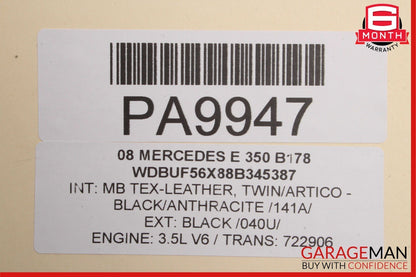 07-09 Mercedes W211 E350 Front Right Side Interior Door Panel Trim Anthracite