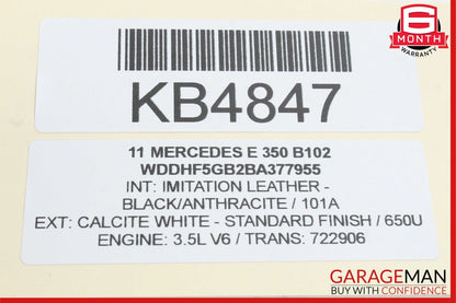 10-16 Mercedes W212 E250 E350 Front Right Passenger Side Lower Control Arm RWD