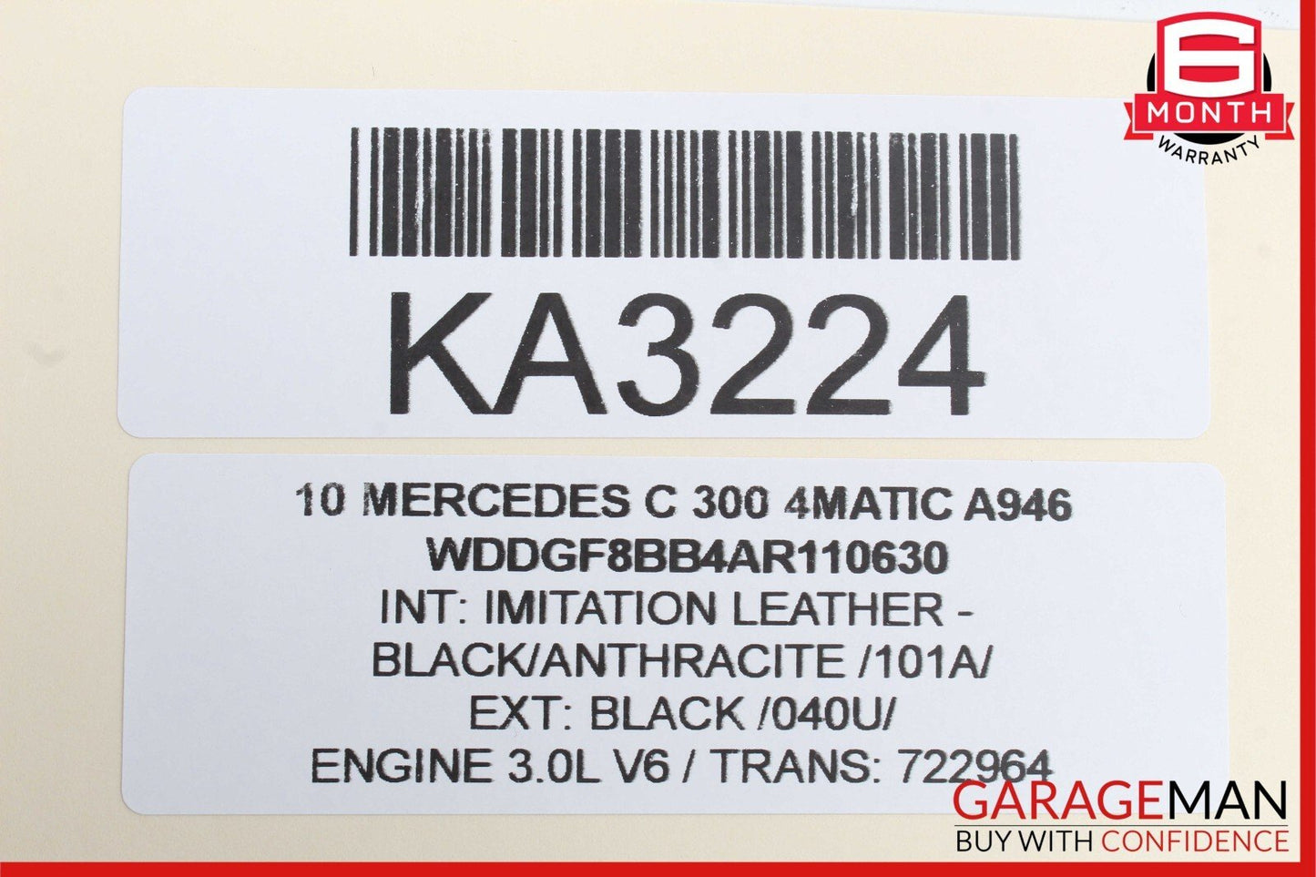 08-11 Mercedes W204 C300 Gear Shift Shifter Selector Indicator Boot Knob Assy