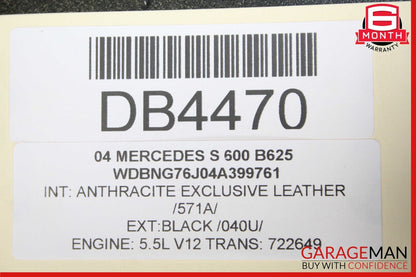 03-06 Mercedes W220 S55 AMG Hood Bonnet Panel Assembly OEM