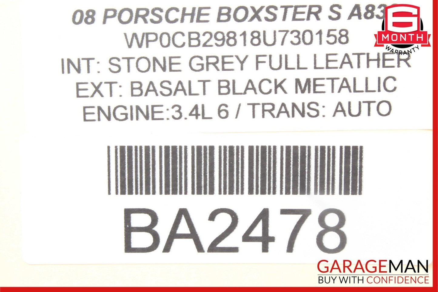 05-12 Porsche Boxster 987 Carrera 997 911 Rear Left Side Lower Control Arm OEM