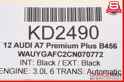 12-18 Audi A7 Rear Right Passenger Side Door Window Regulator Motor Unit OEM