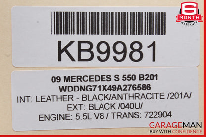 07-14 Mercedes W221 S550 ESP Parking Assist Suspension Switch Controller Module