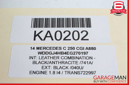 12-14 Mercedes W204 C250 C350 C63 AMG Rear SAM Module Relay Fuse Box Assembly