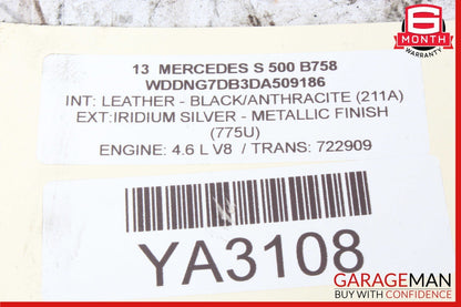10-14 Mercedes W221 S550 CL550 ABS Anti Lock Brake Pump Module 2219014700 OEM