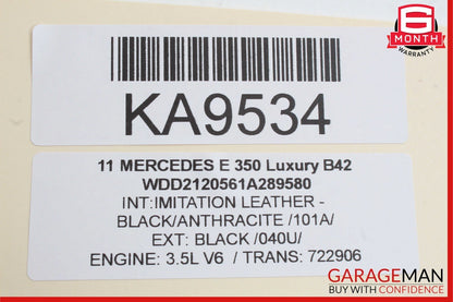 10-13 Mercedes W212 E350 E400 E250 Rear Left Side Inner Tail Light Lamp OEM