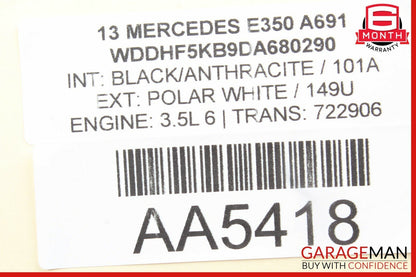 10-13 Mercedes W212 E350 Front / Rear Right Exterior Door Handle Keyless-Go OEM