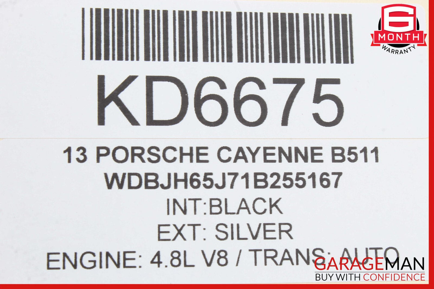 11-17 Porsche Cayenne 958 Rear Right / Left Drive Axle Shaft Driveshaft CV Axle