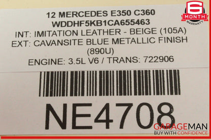 10-18 Mercedes W212 E350 Front Left Side Seat Control Module 1729007500 OEM