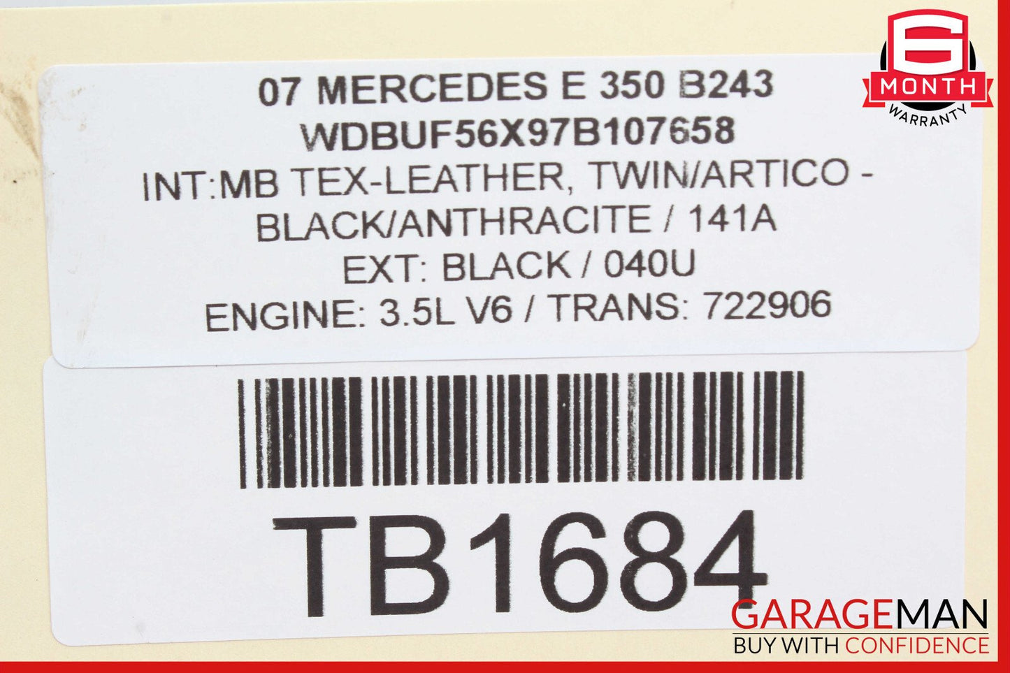 03-09 Mercedes W211 E350 E500 E550 RWD Front Left Lower Rearward Control Arm OEM