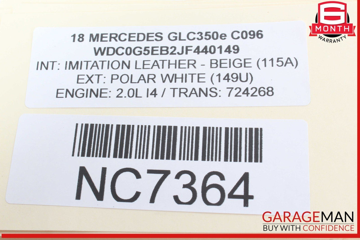 15-20 Mercedes X253 GLC350e C400 Media Center Dashboard Hazard Control Switch