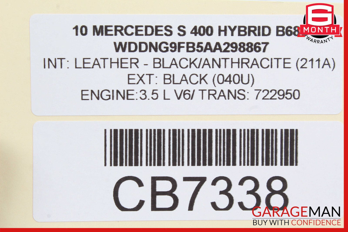 06-13 Mercedes W221 S400 Front Right Engine Timing Chain Cover Plate OEM